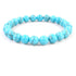 Turquoise Howlite Beaded Crystal Bracelet